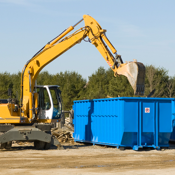 how many times can i have a residential dumpster rental emptied in Redwater MS